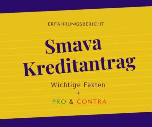 smava kreditantrag erfahrungen